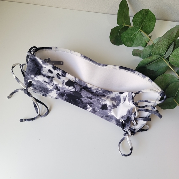 Aerie tie dye open sides lace up strapless bikini top - Picture 3 of 5